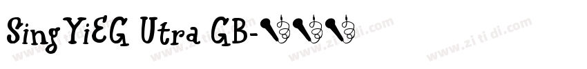 SingYiEG Utra GB字体转换